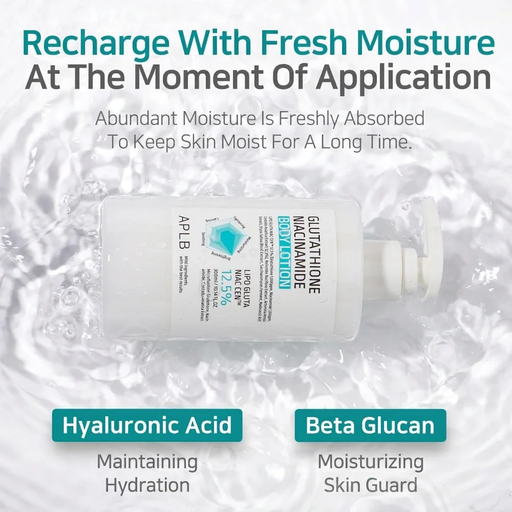 APLB Glutathione Niacinamide Body Lotion 10.14 fl. oz.(300ml) detail 7