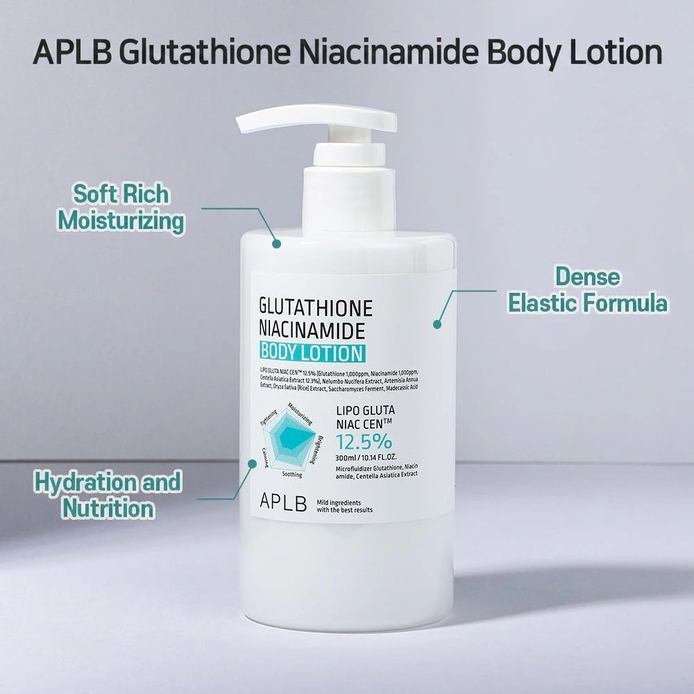 APLB Glutathione Niacinamide Body Lotion 10.14 fl. oz.(300ml) detail 3