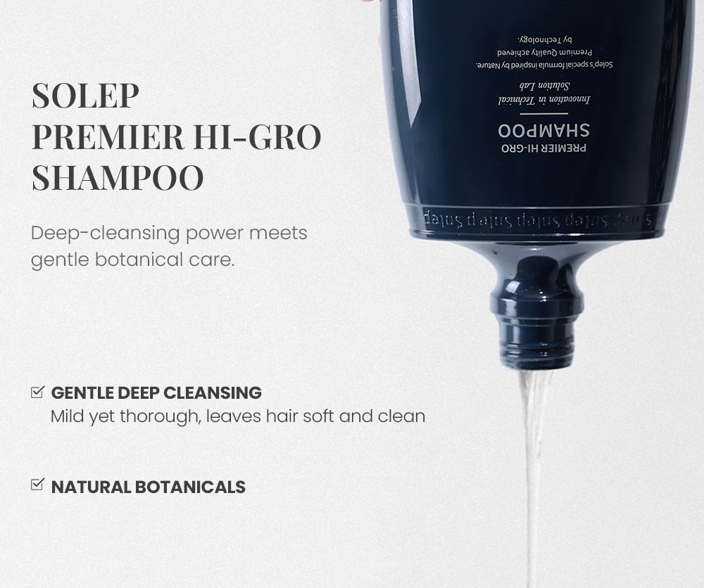 Solep Premier Hi-gro Shampoo 10.14 fl. oz.(300ml) detail 2