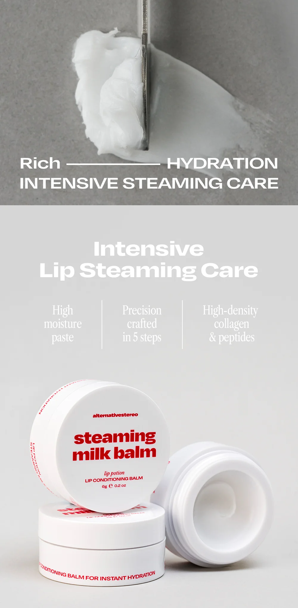 alternativestereo Lip Potion Steaming Milk Balm 0.2 oz.(6g) detail 2