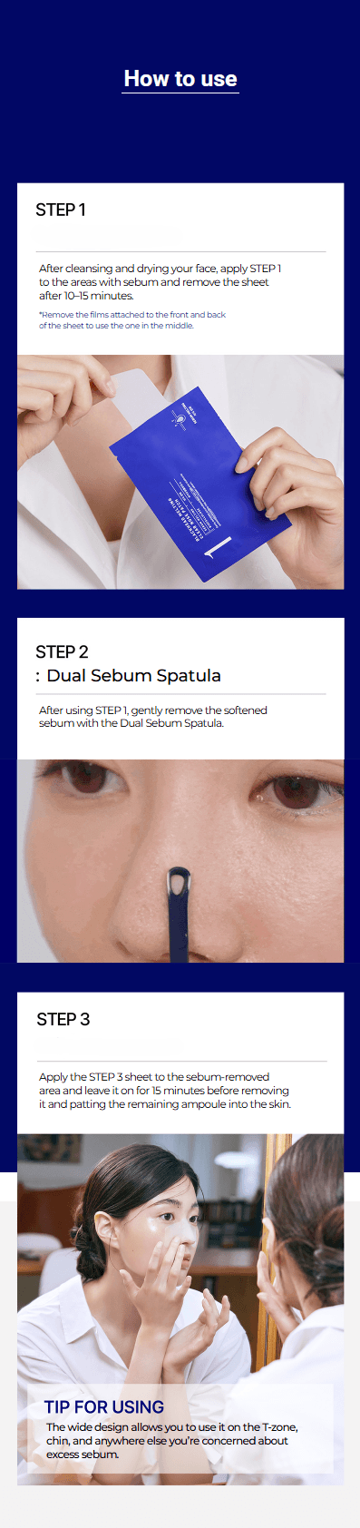 MEDIHEAL Blackhead Melting Clear Nose Patch [step 1+3] 0.1 fl. oz.(3ml) x 4ea + [step 2] 2ea detail 4