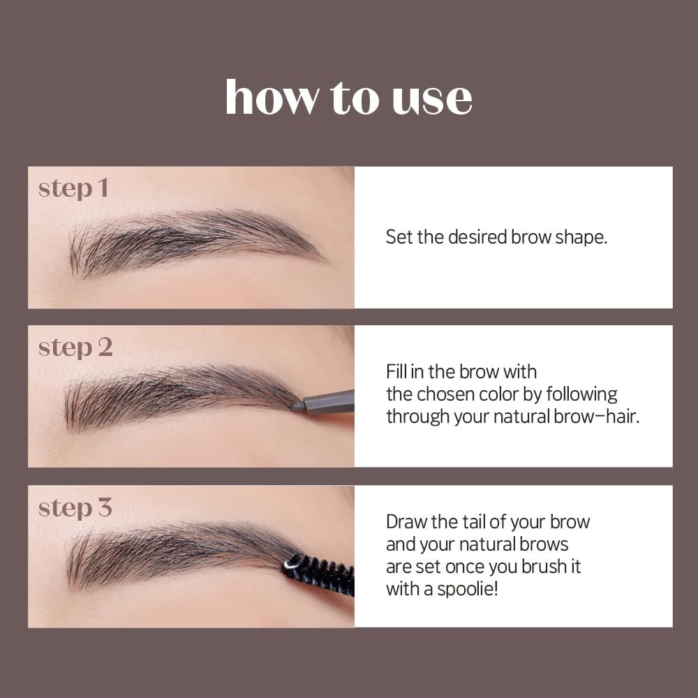 [5colors] ETUDE Bare Edge Slim Brow 0.003 oz.(0.1g) detail 6
