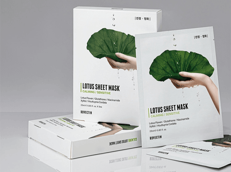 ROVECTIN Calming Lotus Sheet Mask 0.85 fl. oz.(25ml) x 5ea detail 3