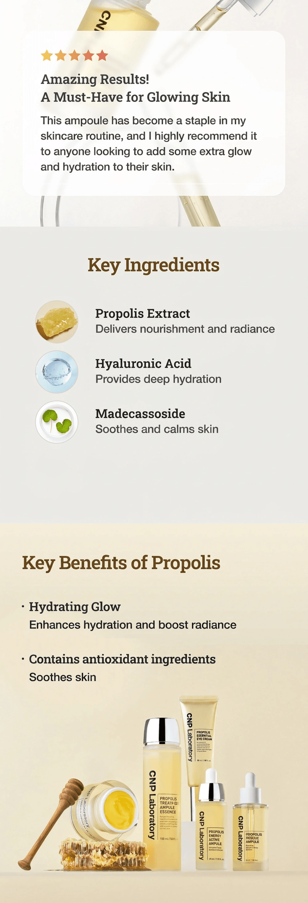 CNP Propolis Energy Active Ampule 1.01 fl. oz.(30ml) detail 2