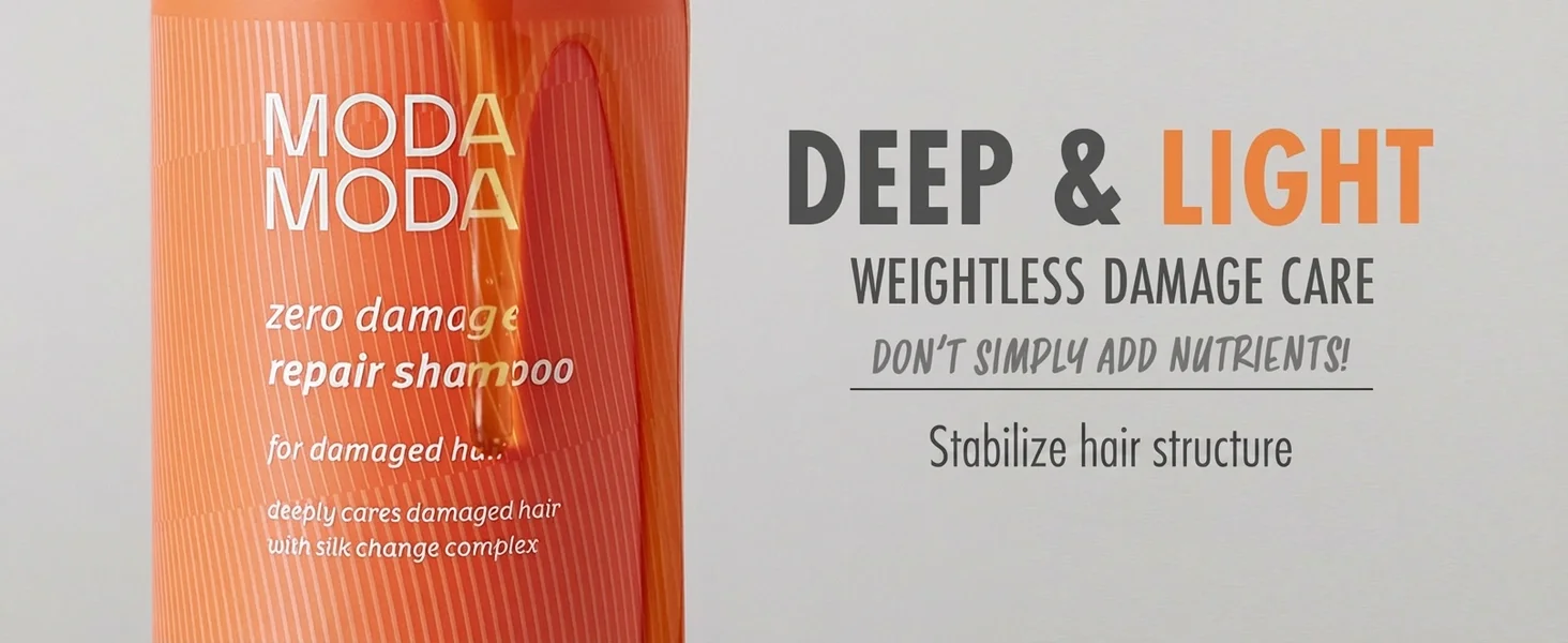 MODAMODA Zero Damage Repair Shampoo 17.63 oz.(500g) detail 4
