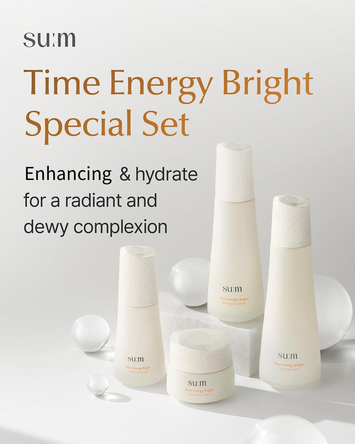 SU:M37 Time Energy Bright Special Set (toner 5.7 fl. oz.(170ml) +