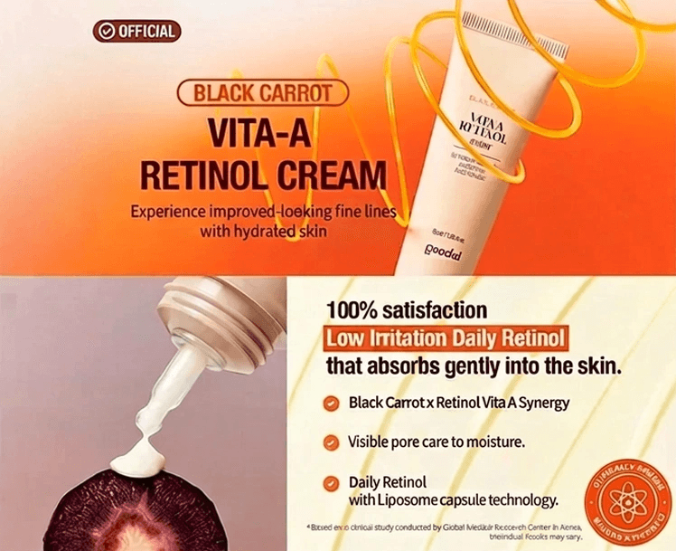 GOODAL Black Carrot Vita-a Retinol Eye Cream 1.01 fl. oz.(30ml) detail 1