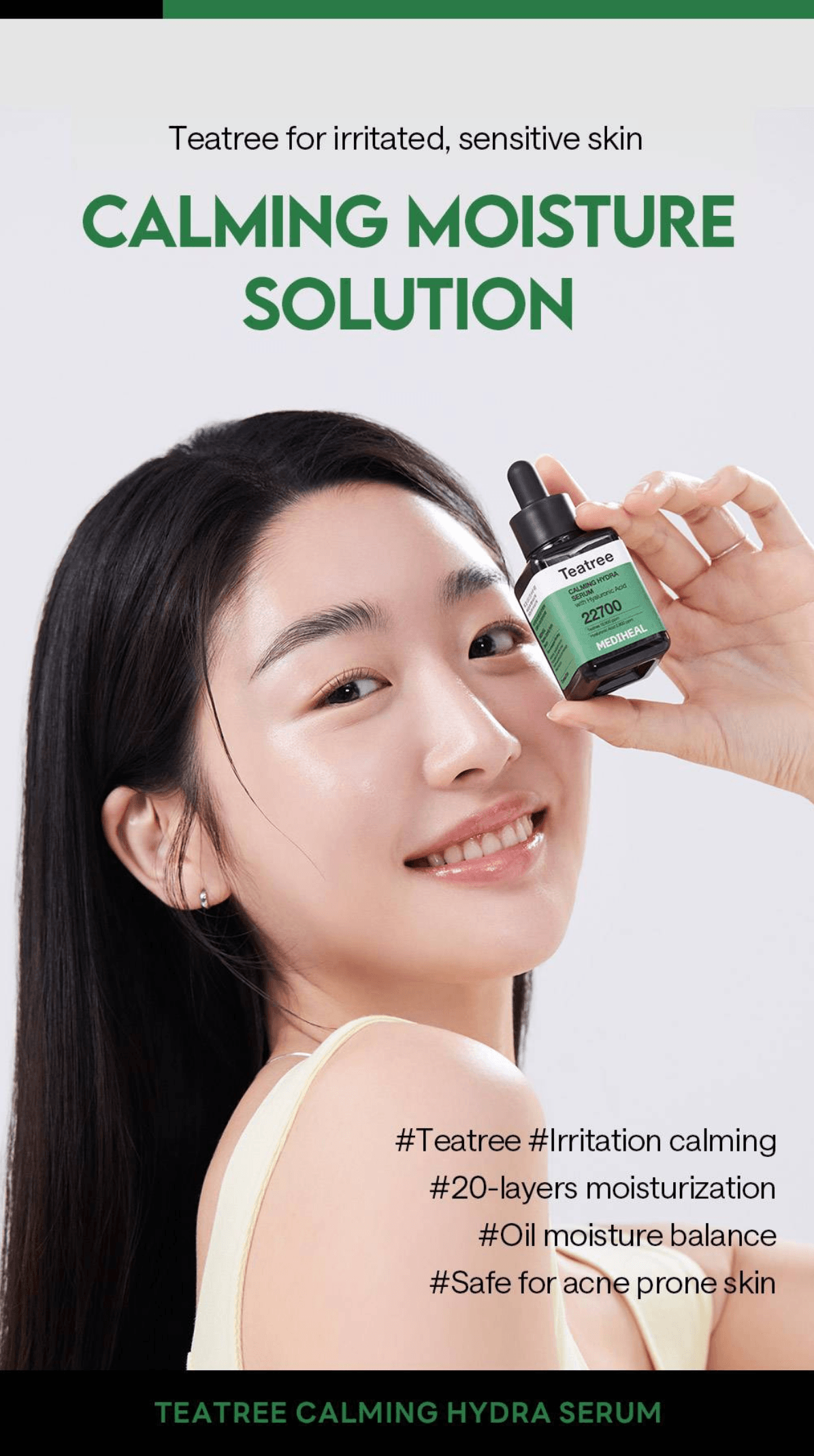 MEDIHEAL Tea Tree Calming Hydra Serum 1.35 fl. oz.(40ml) detail 1