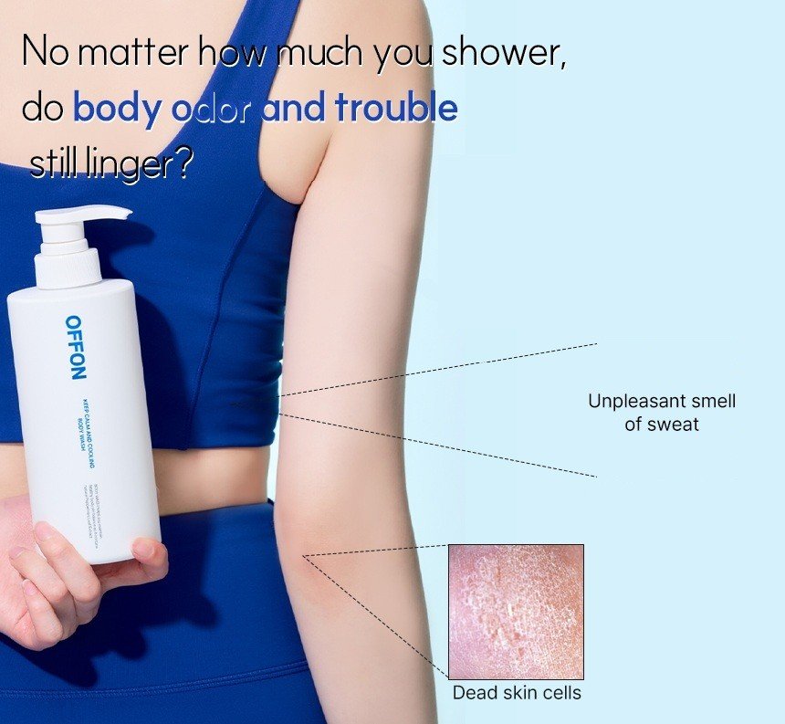 OFFON Keep Calm And Cooling Body Wash 17.6 oz.(500g) detail 1