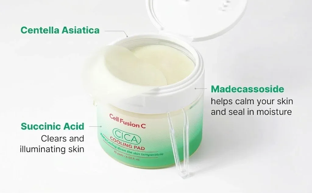 Cell Fusion C Post Α Cica Cooling Pad 70ea 6.08 fl. oz.(180ml) detail 4