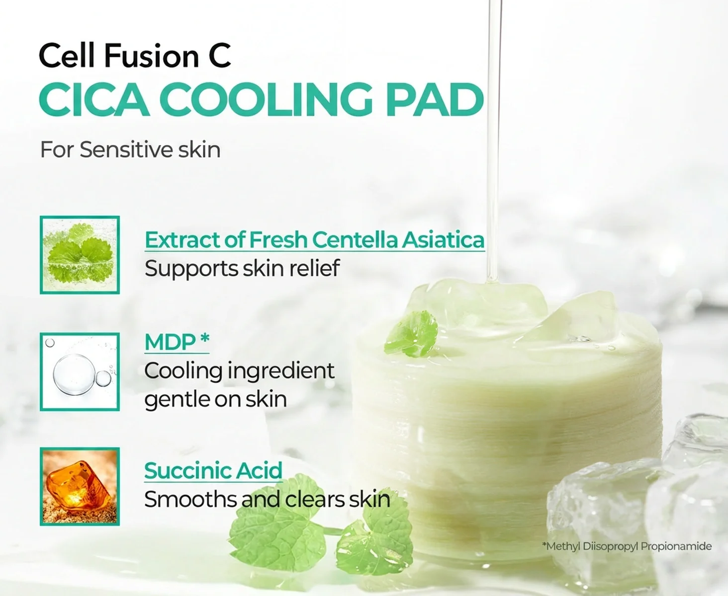 Cell Fusion C Post Α Cica Cooling Pad 70ea 6.08 fl. oz.(180ml) detail 1