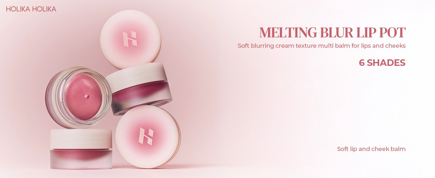 [6colors] Holika Holika Melting Blur Lip Pot 0.17 oz.(5g) detail 1