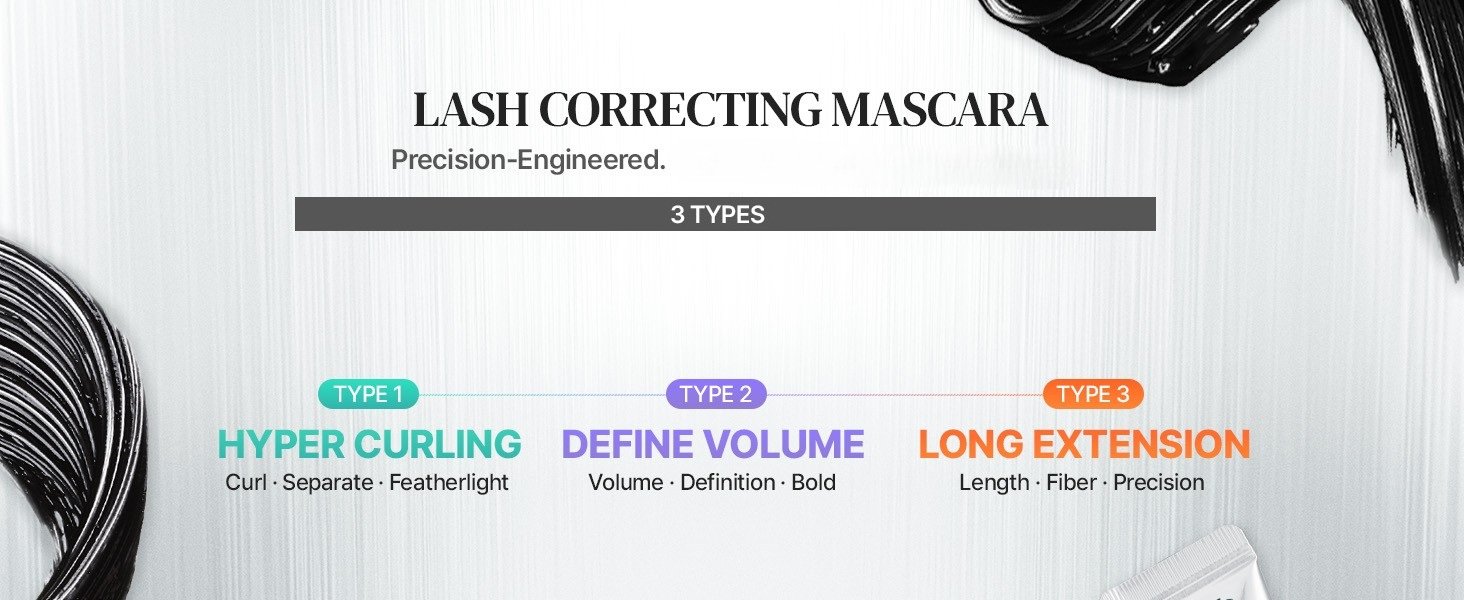 [3types] Holika Holika Lash Correcting Mascara 0.30 fl. oz.(9ml) detail 2