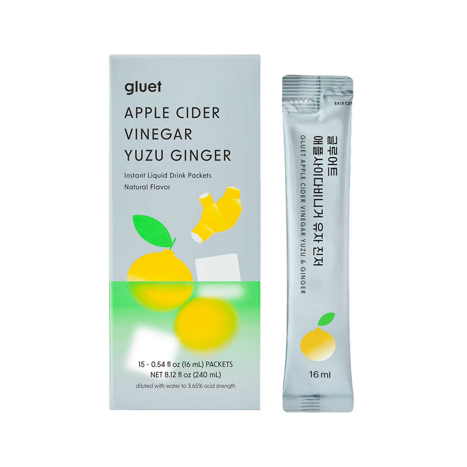 [4flavors] Gluet Apple Cider Vinegar 0.54 oz.(16ml) x 15ea detail 7