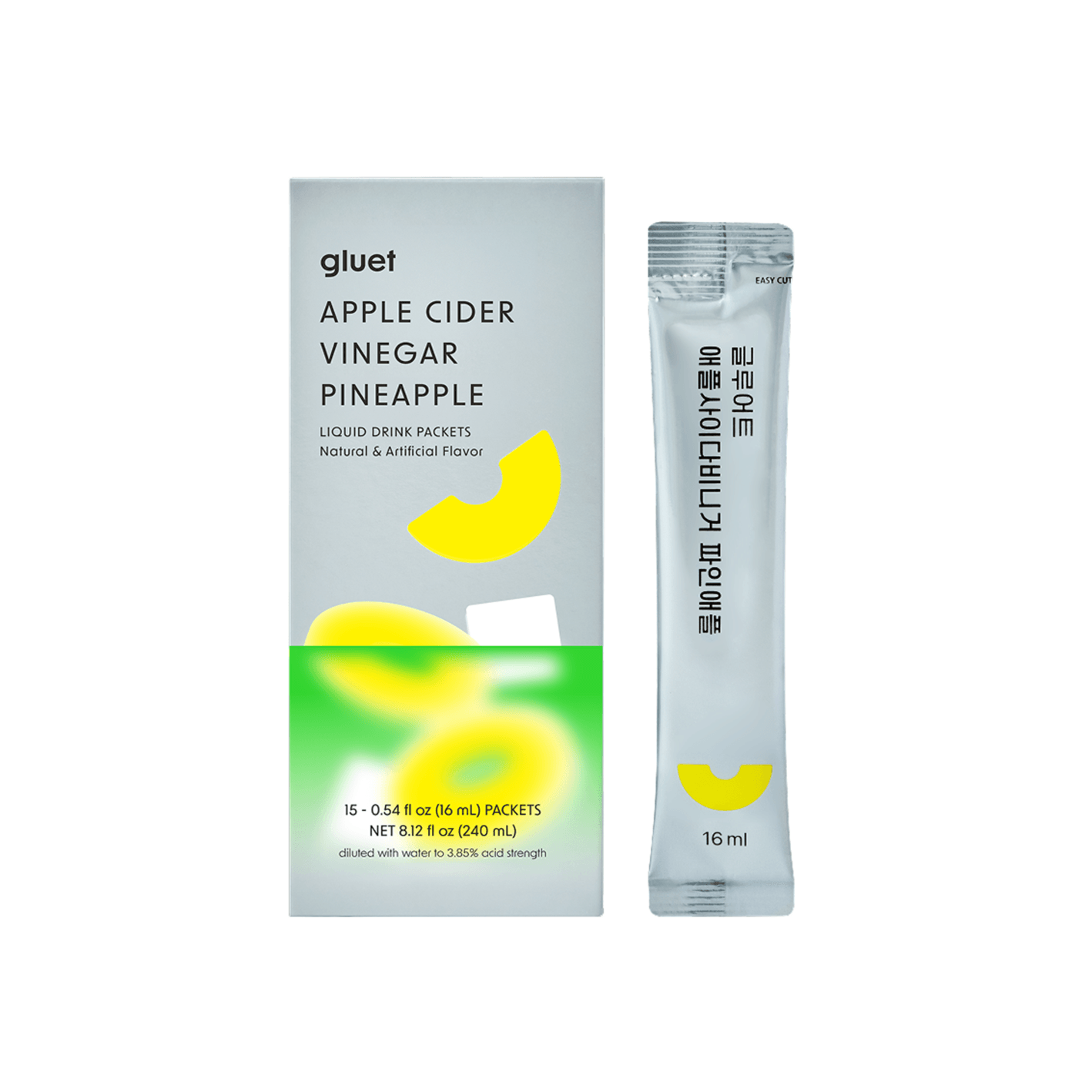 [4flavors] Gluet Apple Cider Vinegar 0.54 oz.(16ml) x 15ea detail 3