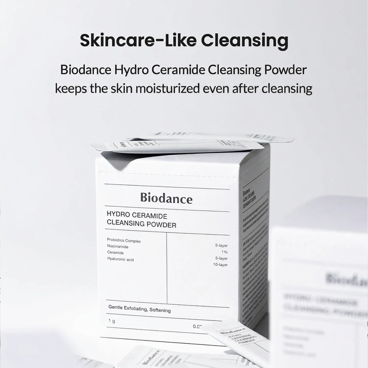 Biodance Ceramide Cleansing Powder 0.03 oz.(1g) x 30ea detail 2