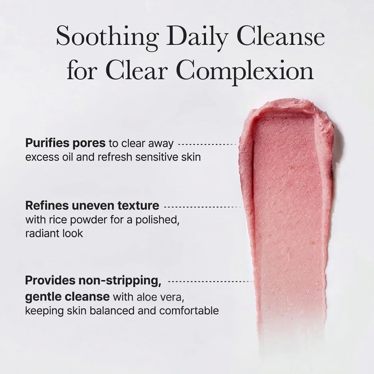 Arencia Fresh Royal Rosehip Rice Mochi Cleanser 4.23 oz.(120g) detail 3