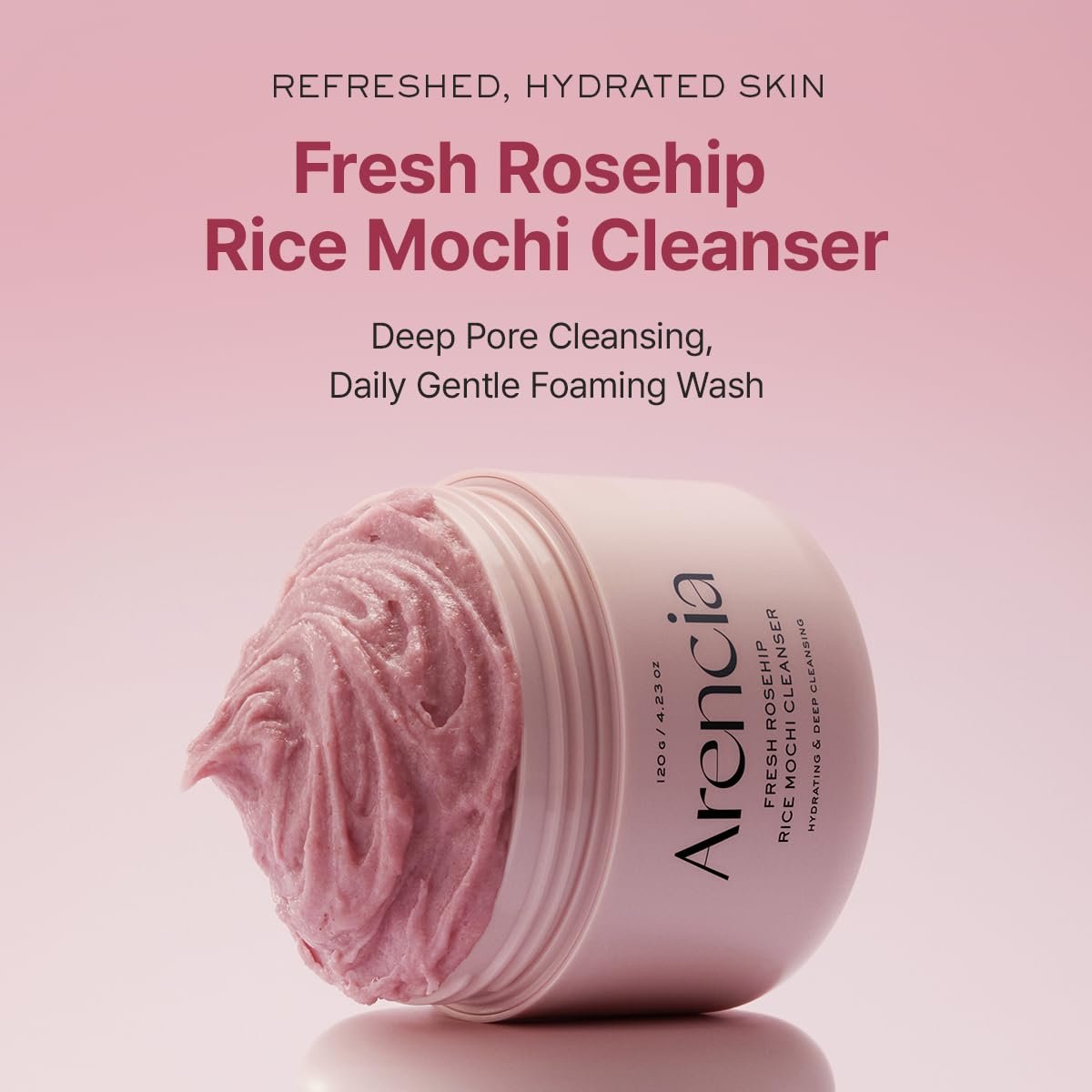 Arencia Fresh Royal Rosehip Rice Mochi Cleanser 4.23 oz.(120g) detail 1