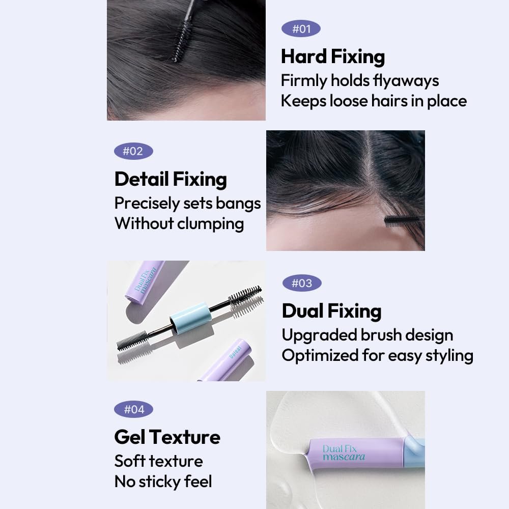DALEAF Glam Dual Fix Hair Mascara 0.33 oz.(10ml) detail 4