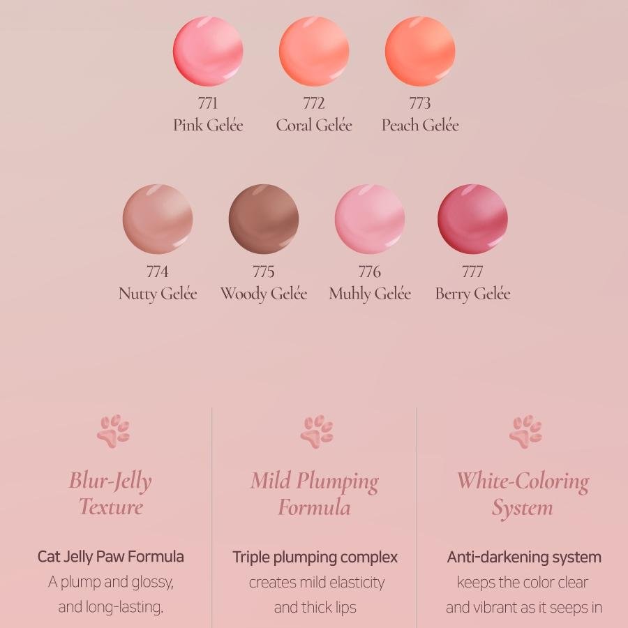 [7colors] Dinto (le Chat Botté Collection) Blur-jelly Plumping Lip Tint 0.12 oz.(3.5g) detail 3