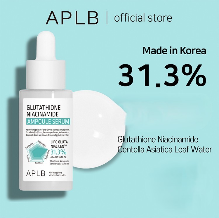 APLB Glutathione Niacinamide Ampoule Serum 1.35 fl. oz.(40ml)