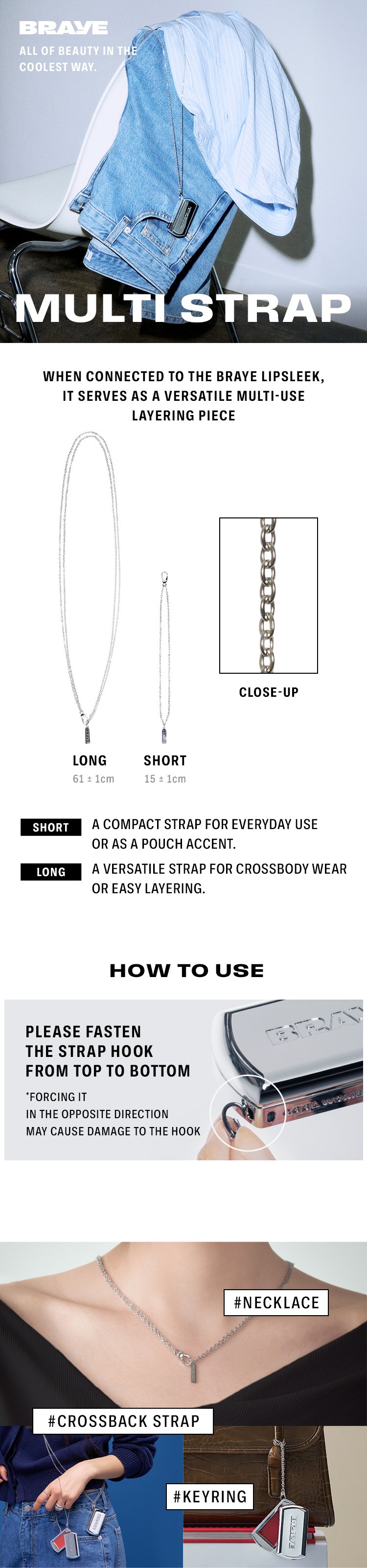 [2types] BRAYE MULTI STRAP detail 1