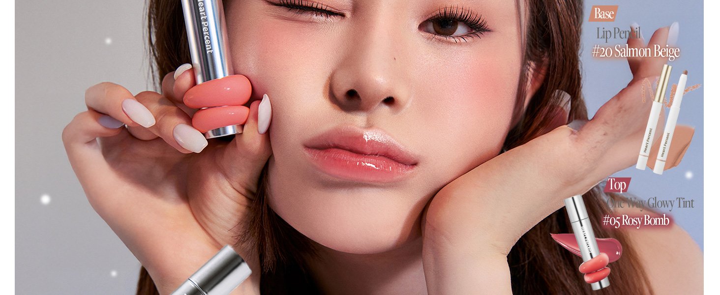 [6colors] Heart Percent Dote On Mood One Way Glowy Tint 0.14 oz.(4g) detail 2