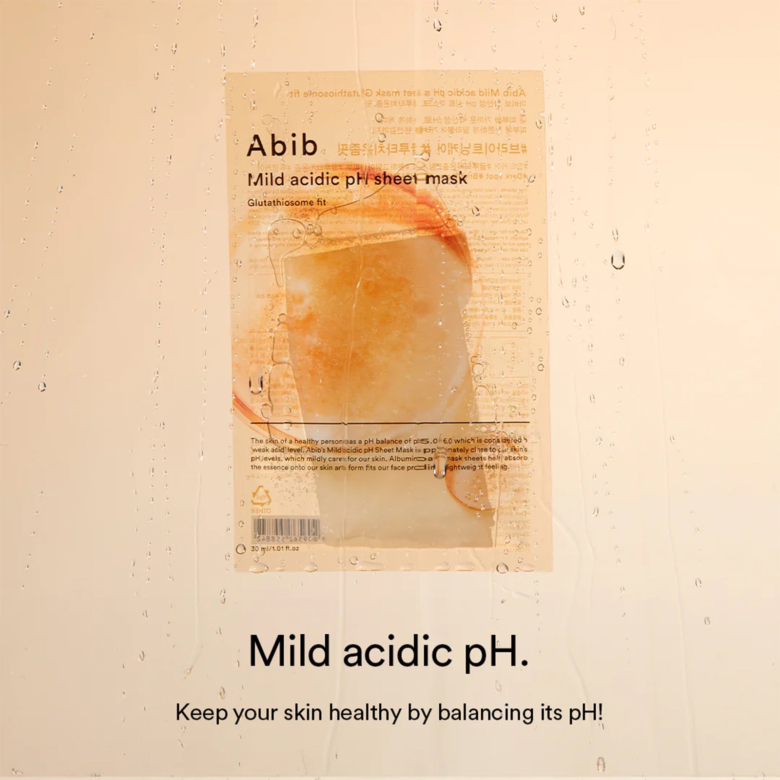 Abib Mild Acidic Ph Sheet Mask Glutathiosome Fit 1.01 fl. oz.(30ml) detail 2
