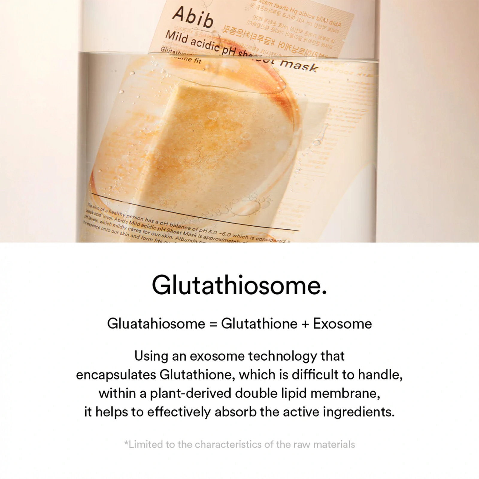 Abib Mild Acidic pH Sheet Mask Glutathiosome Fit 1ct 1.01 fl. oz.(30ml)