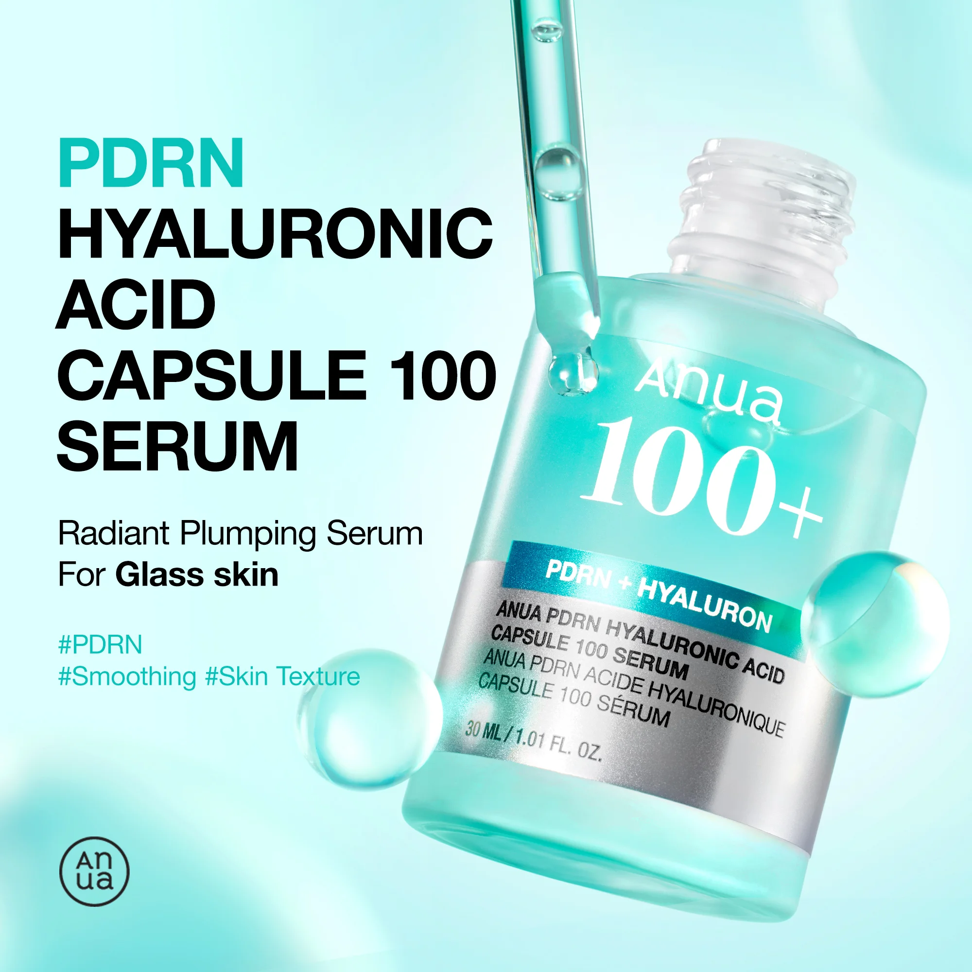 Anua PDRN Hyaluronic Acid Capsule 100 Serum 1.01 fl. oz.(30ml) detail 1