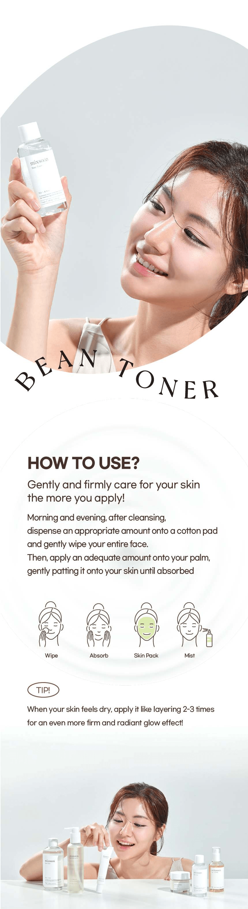 mixsoon Bean Toner 10.14 fl. oz.(300ml) detail 3