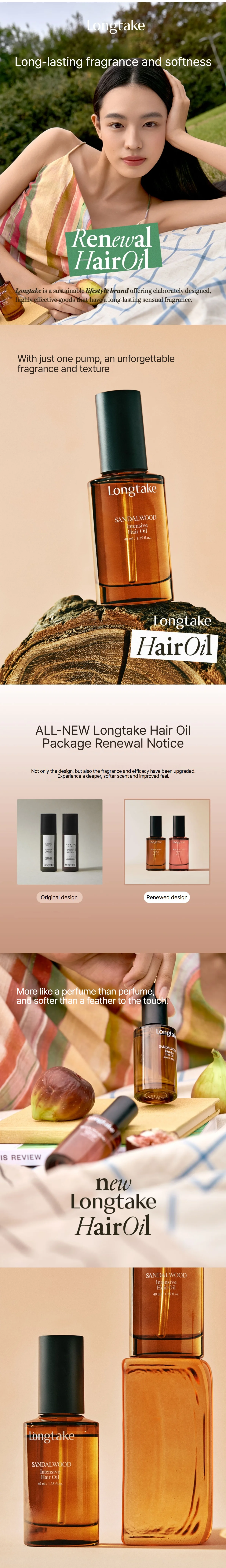 Longtake Black Tea & Fig Softening Hair Oil 1.35 fl. oz.(40ml) detail 1