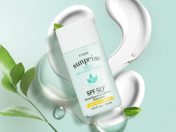 ETUDE Sunprise Mild Airy Finish Sun Milk SPF50+ 1.85 fl. oz.(55ml) detail 6