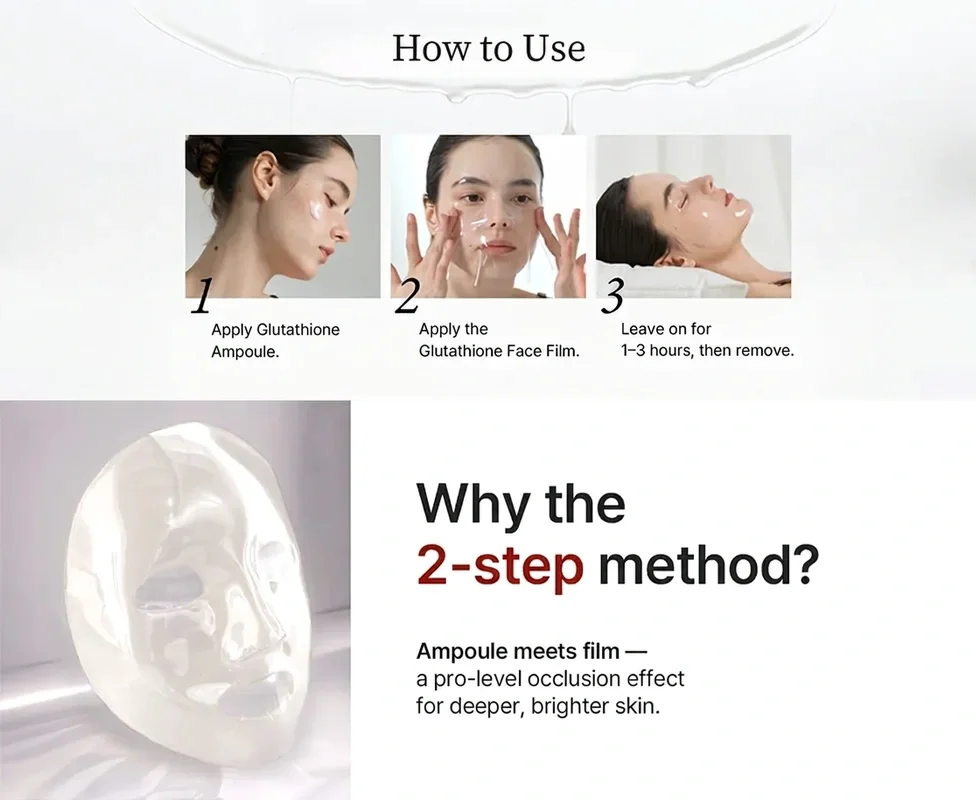 how to apply glutathione capsule on face House of B Film 4ct 0.87 oz.(25g) Glutathione Direct Film 5X chronic fatigue Pack size:5 vials
