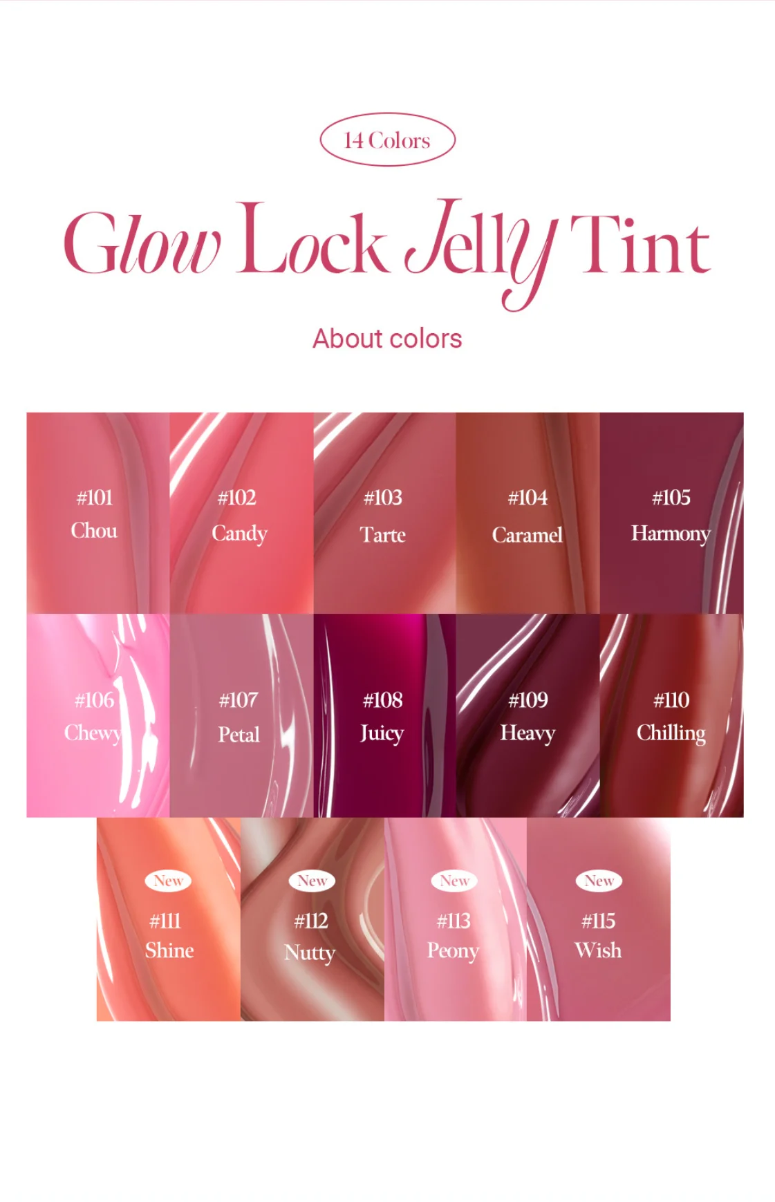 [6colors] Coralhaze Glow Lock Jelly Tint 0.14 oz.(4g) detail 3