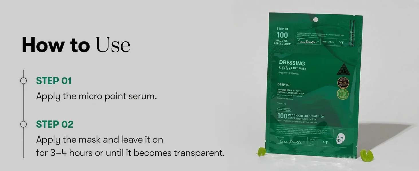 [5types] VT Color Reedle Shot 100 2step Hydrogel Mask Sheet 1ct 1.16 oz.(33g) detail 18