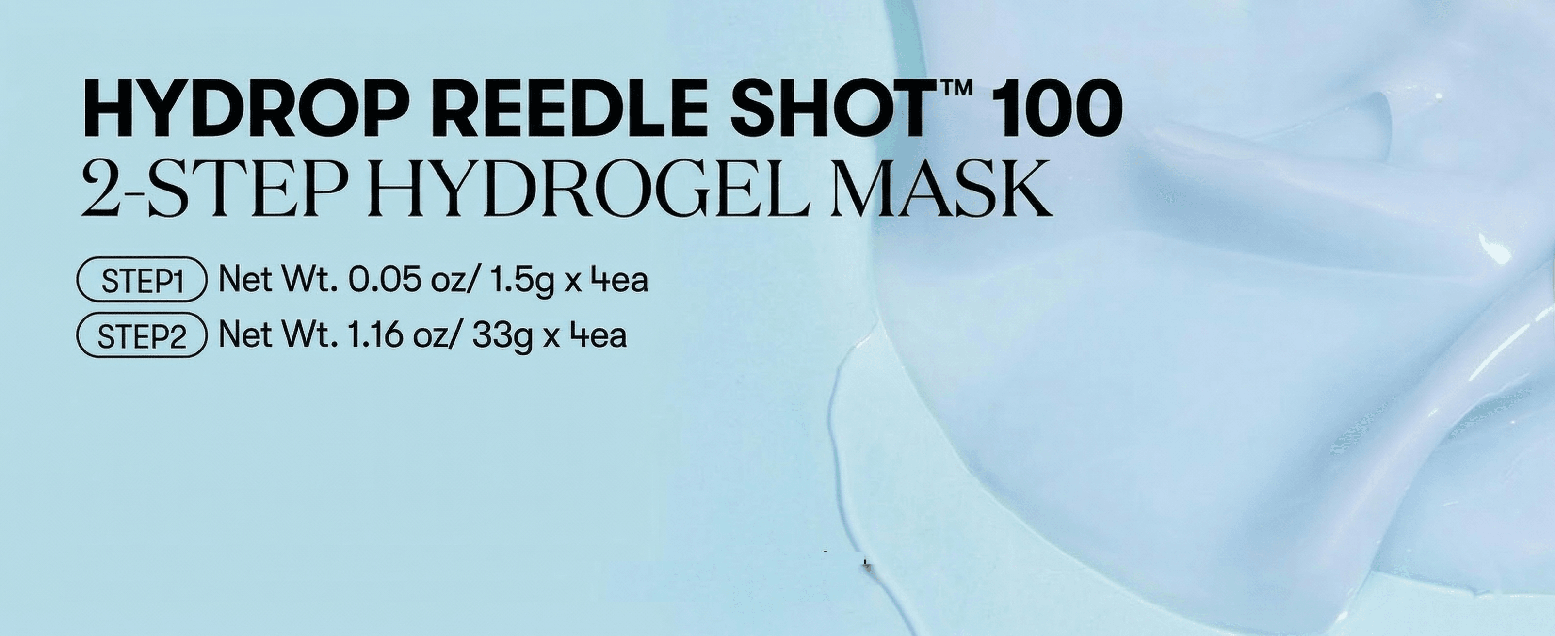 [5types] VT Color Reedle Shot 100 2step Hydrogel Mask Sheet 1.16 oz.(33g) x 1ea detail 13