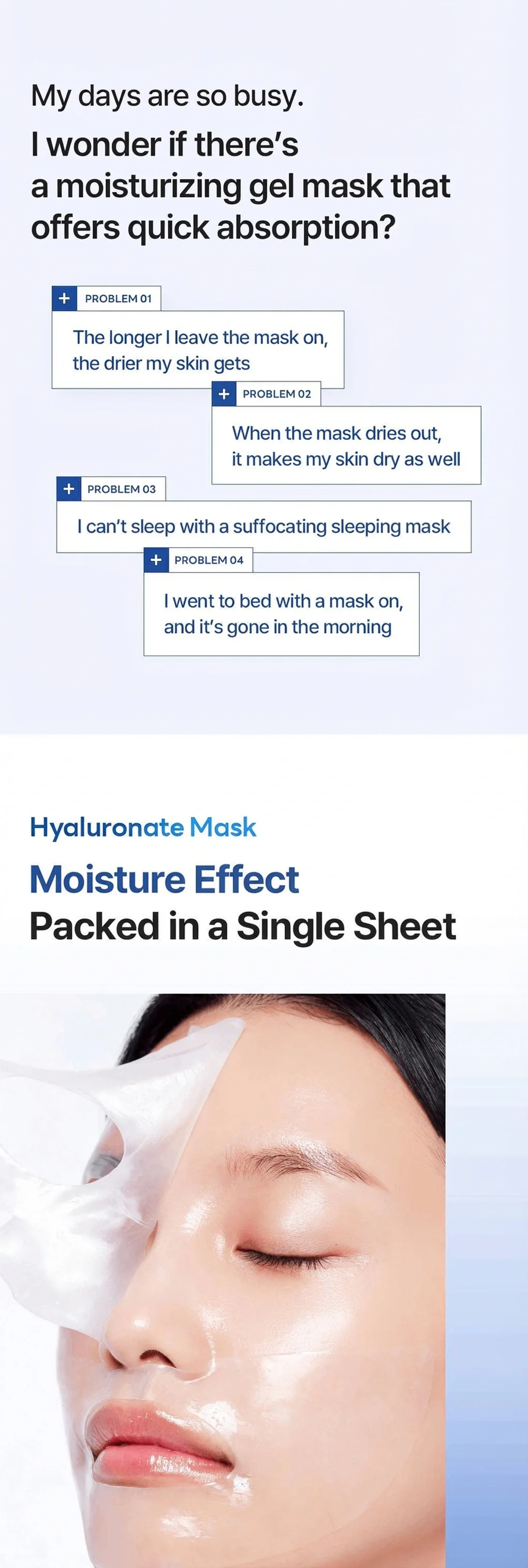 MEDIHEAL Hyper Hyaluronate Mask 1.23 oz.(35g) x 10ea detail 4