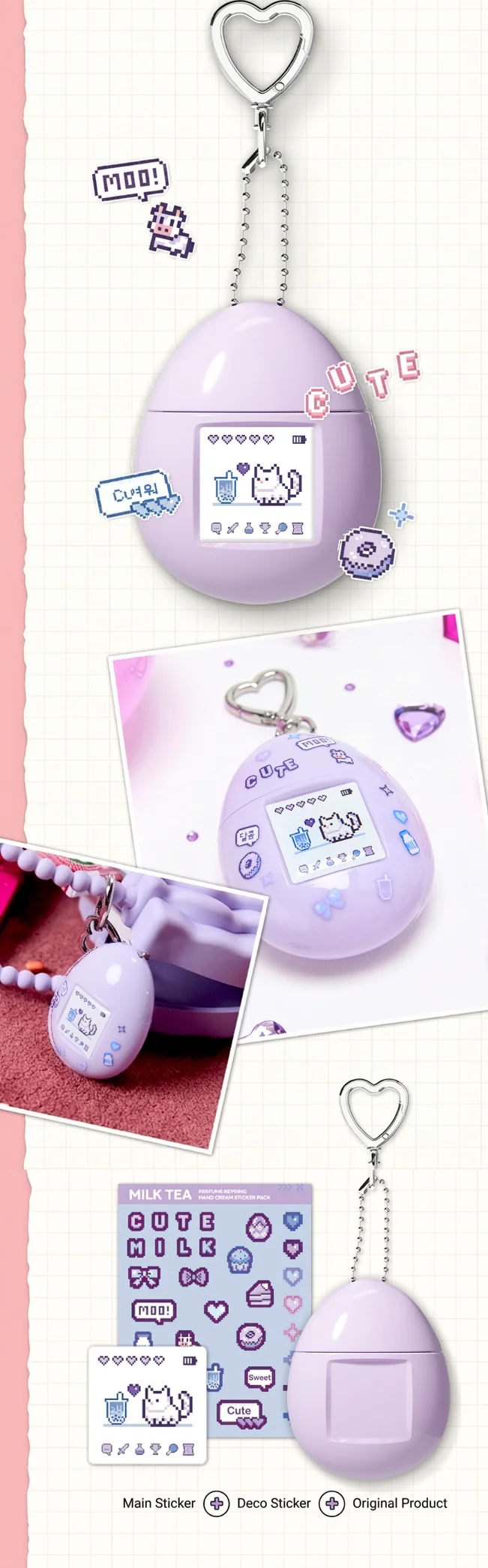 [4scents] MUMCHIT Perfume Keyring Hand Cream Rosy Posy 1.69 fl. oz.(50ml) detail 6