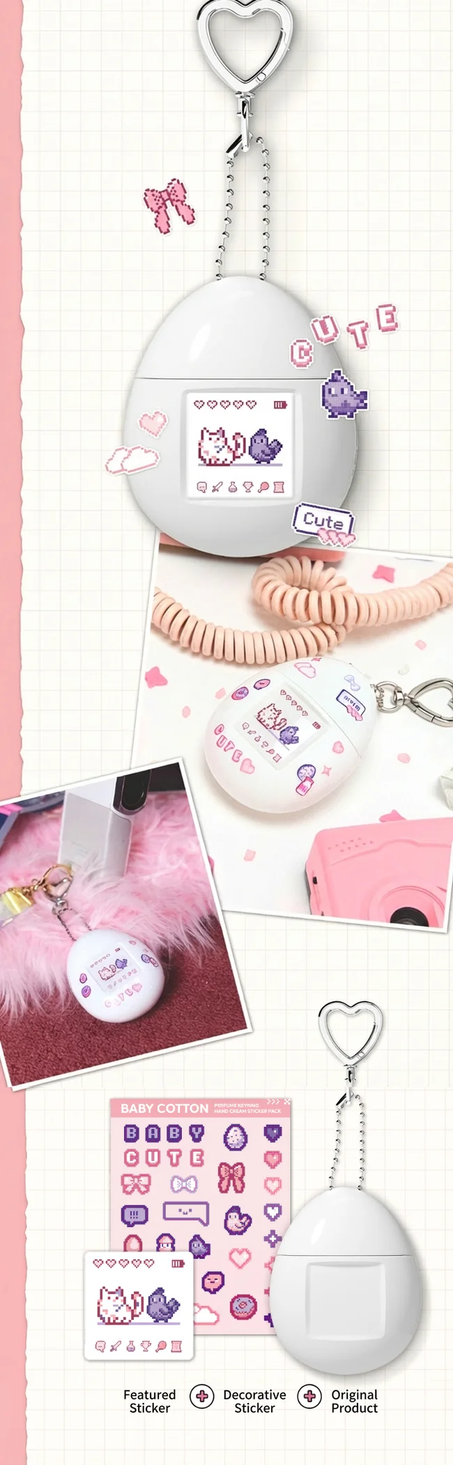 [4scents] MUMCHIT Perfume Keyring Hand Cream Rosy Posy 1.69 fl. oz.(50ml) detail 8