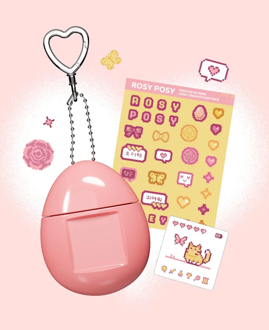 [4scents] MUMCHIT Perfume Keyring Hand Cream Rosy Posy 1.69 fl. oz.(50ml) detail 13