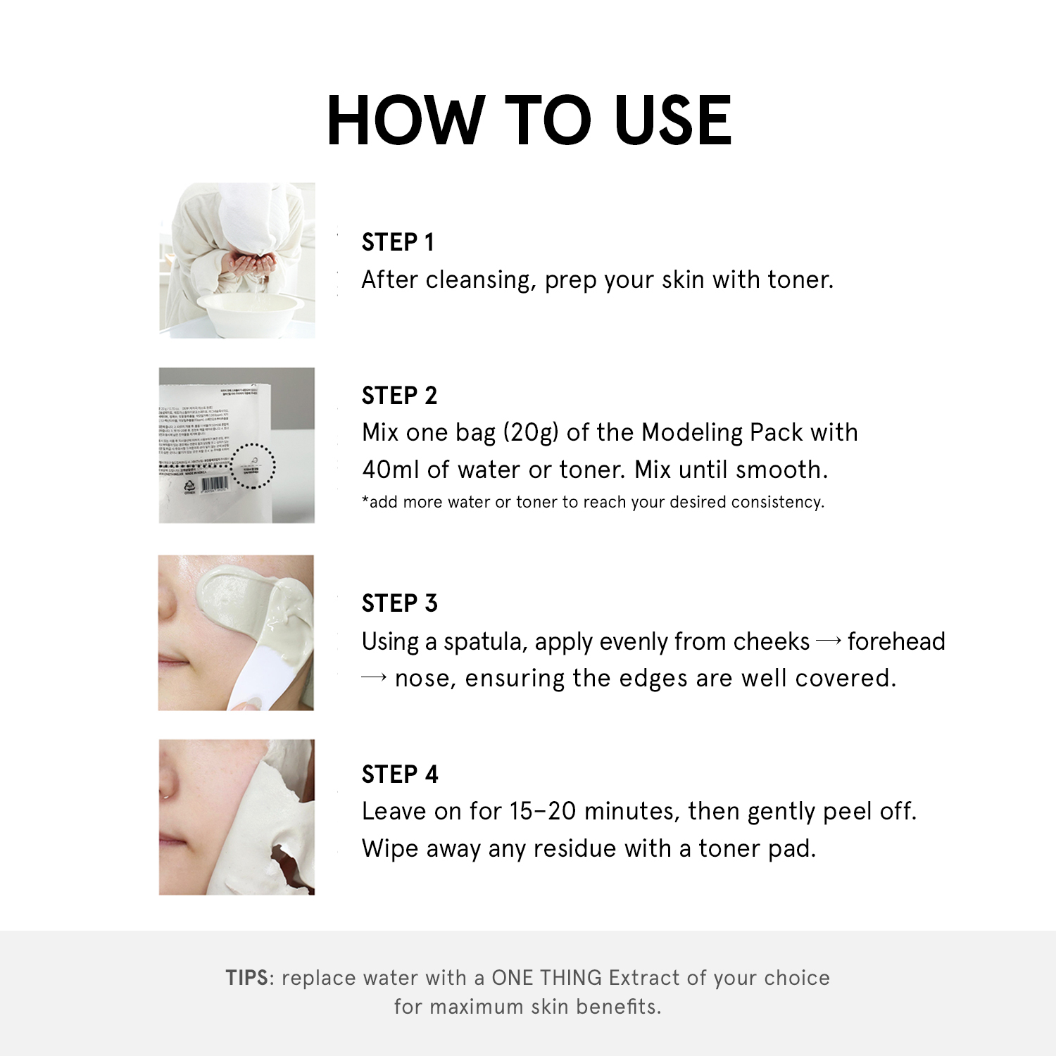 ONE THING Collagen Modeling Pack 7 Count 0.70 oz.(20g) x7 - Image 6 of 6