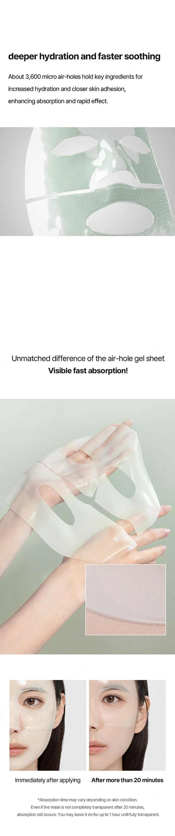 2types] Arocell Cica Repair Panthenol Gel Mask Sheet 0.88 oz.(25g