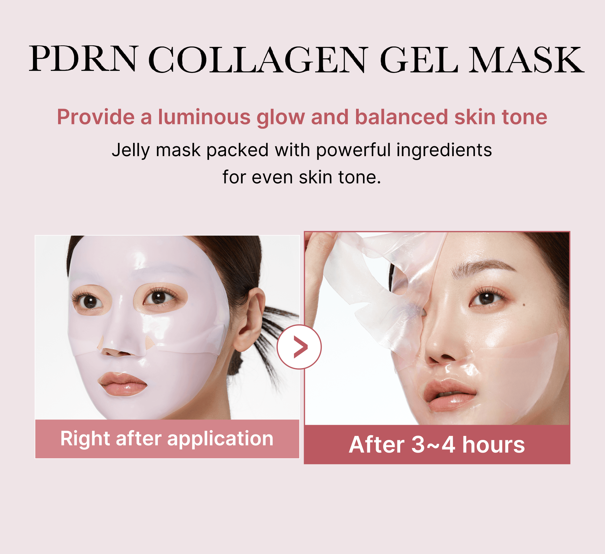 medicube PDRN Pink Collagen Gel Mask 0.98 oz.(28g) x 4ea detail 3
