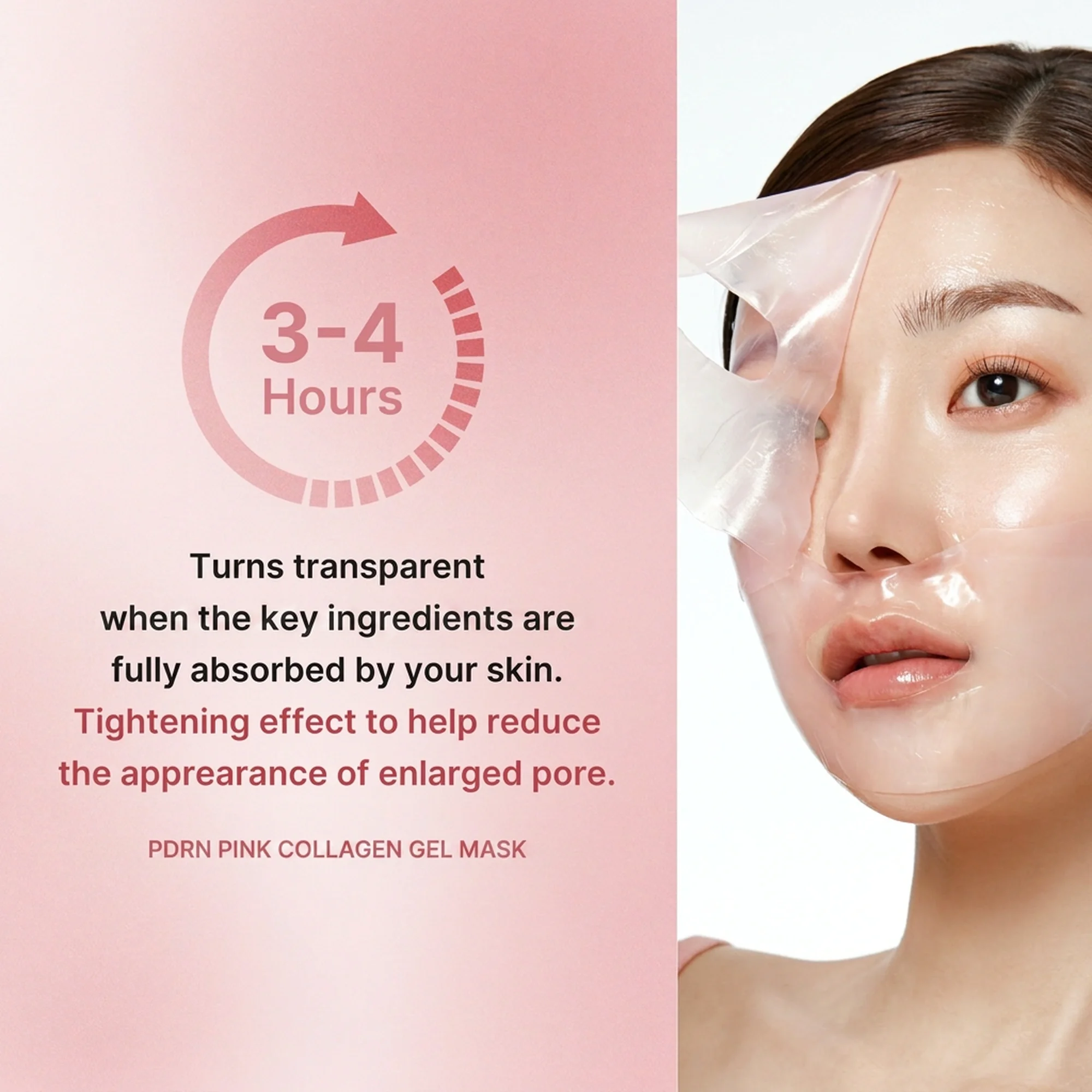 medicube PDRN Pink Collagen Gel Mask 0.98 oz.(28g) x 4ea detail 2