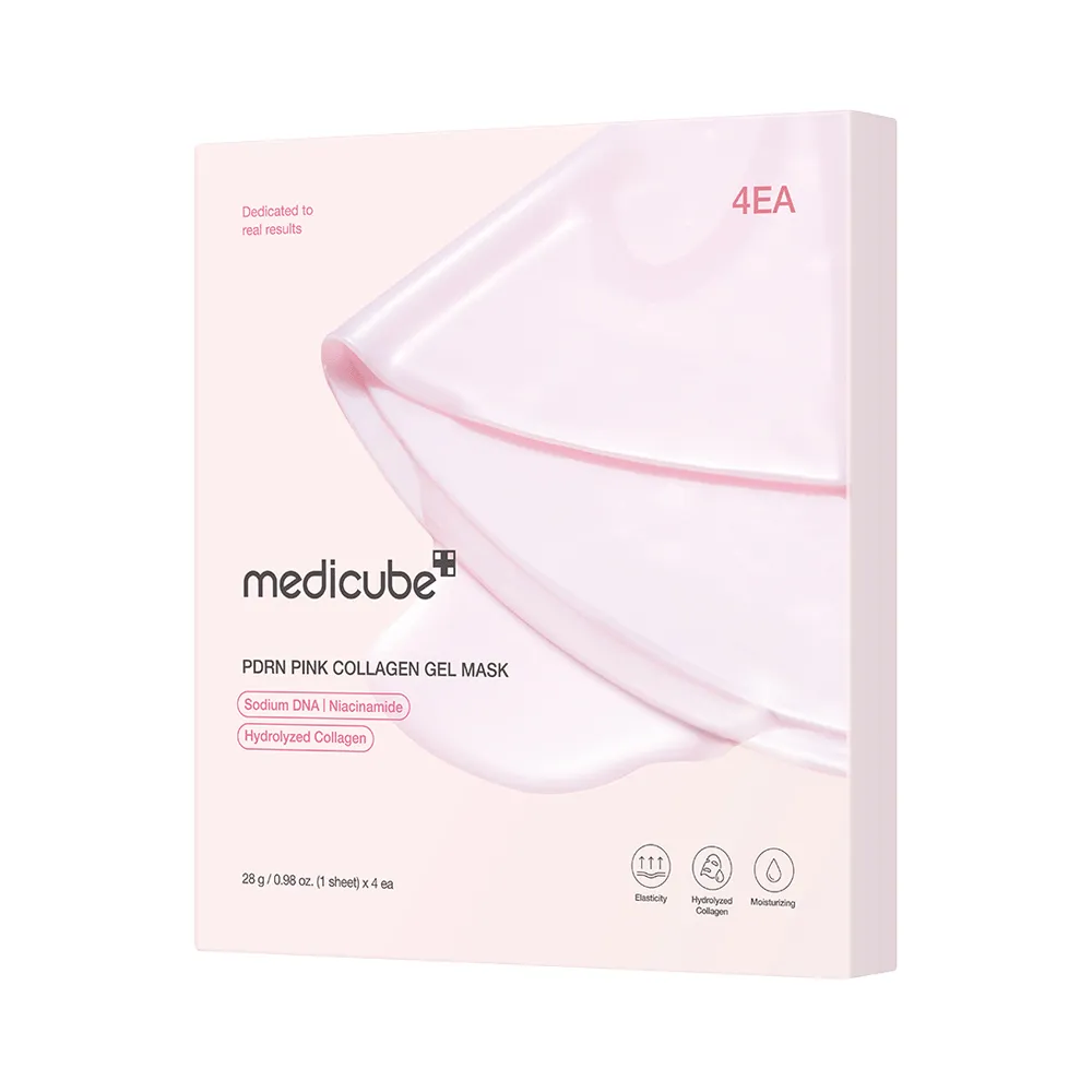 medicube PDRN Pink Collagen Gel Mask 0.98 oz.(28g) x 4ea