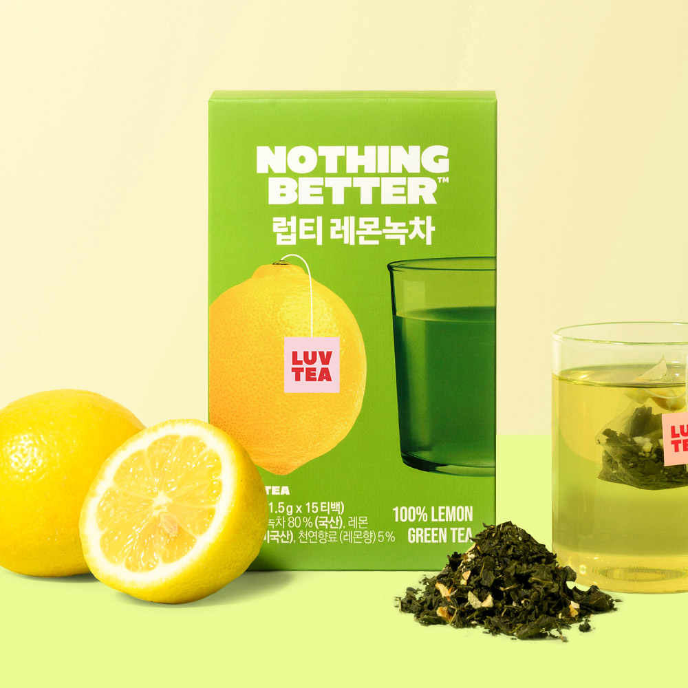 NOTHING BETTER Luv Tea Lemon Green Tea 15ea 0.79 oz.(22.5g) - Image 3 of 7