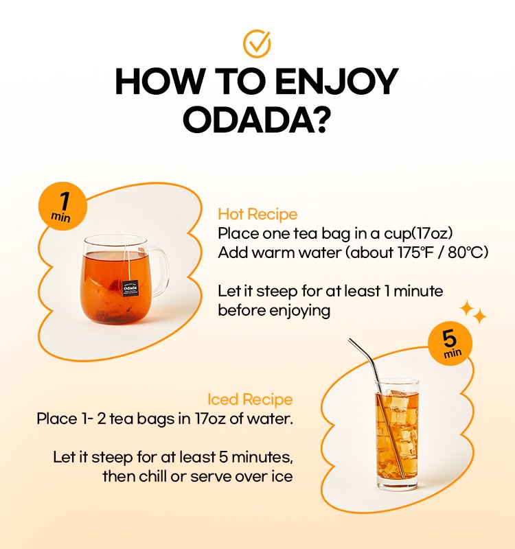 ODADA Sweet Orange Tea 0.05 oz.(1.5g) 24p detail 5