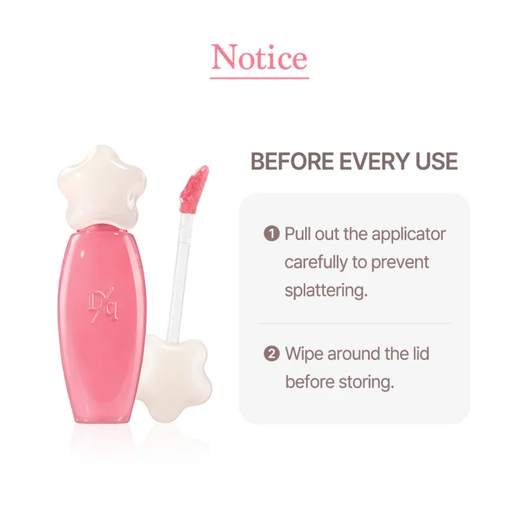 [6colors] dasique Pure Water Lip Gloss 0.49 oz.(4g) detail 7