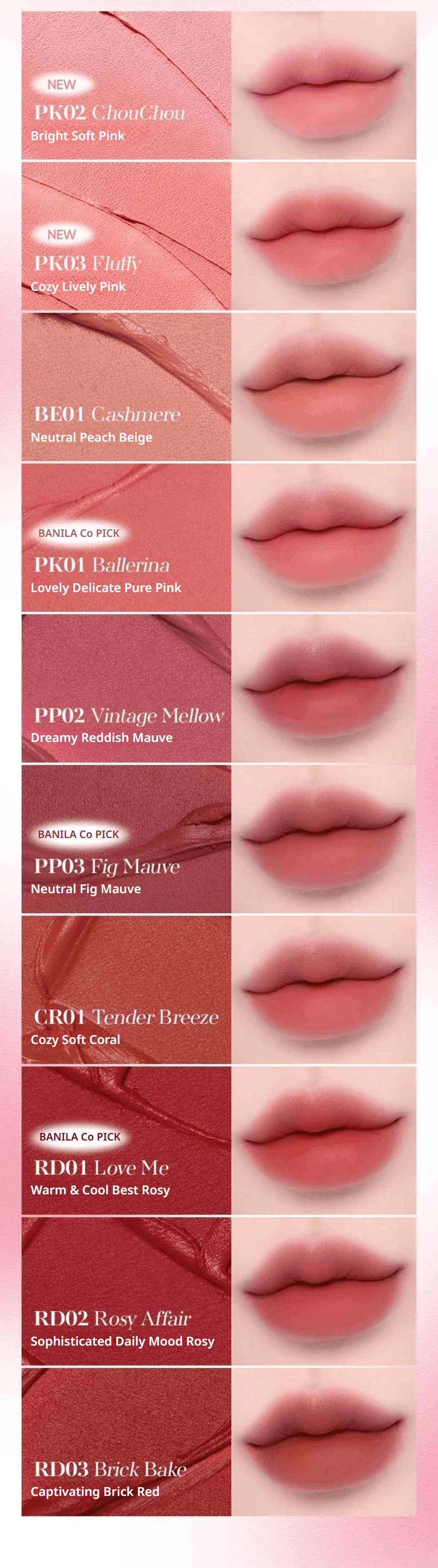[6colors] BANILA CO Sheer Velvet Veil Tint 0.15 oz.(4.2g) detail 6